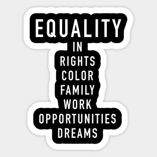 Equality Sticker